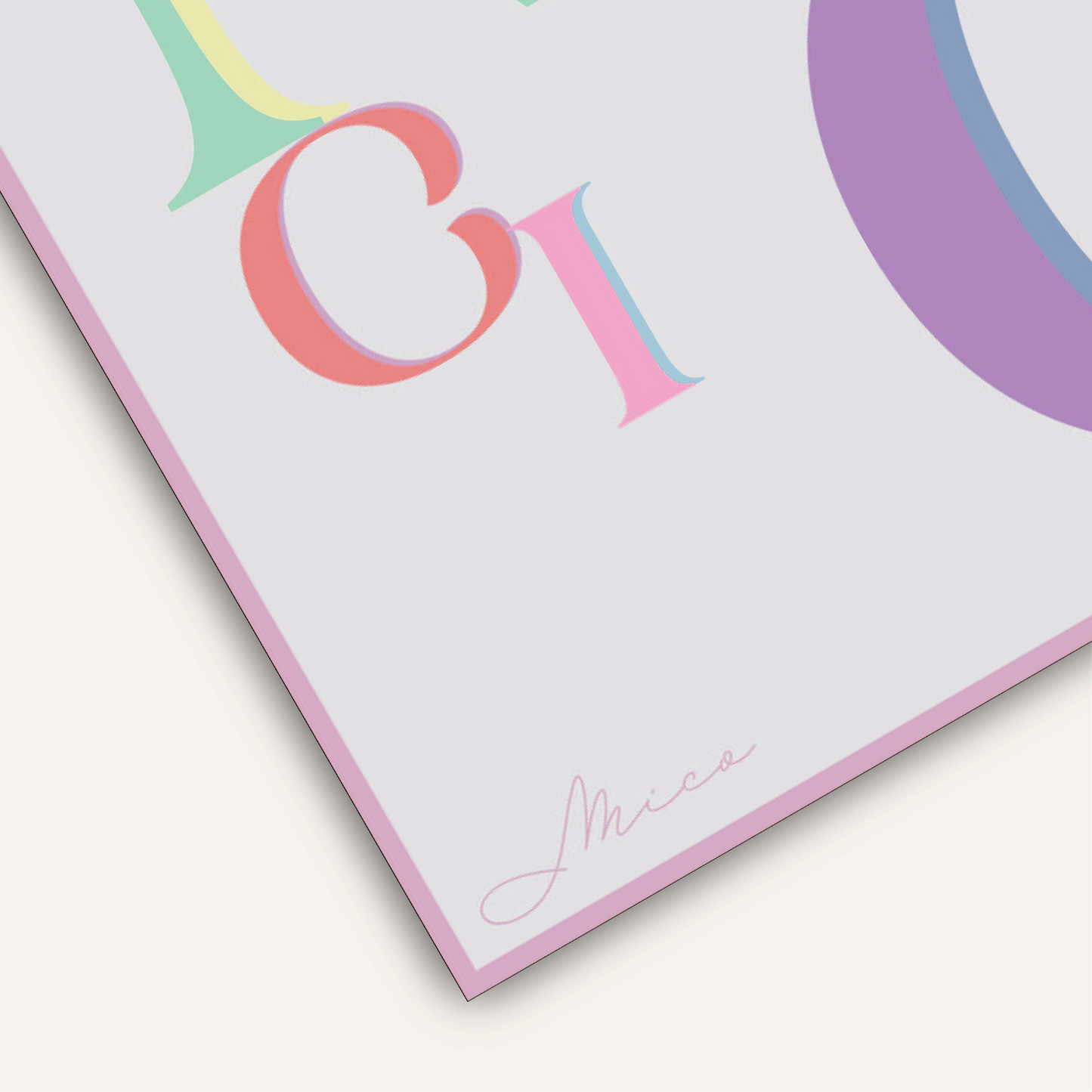 Letters Pastel – Mico